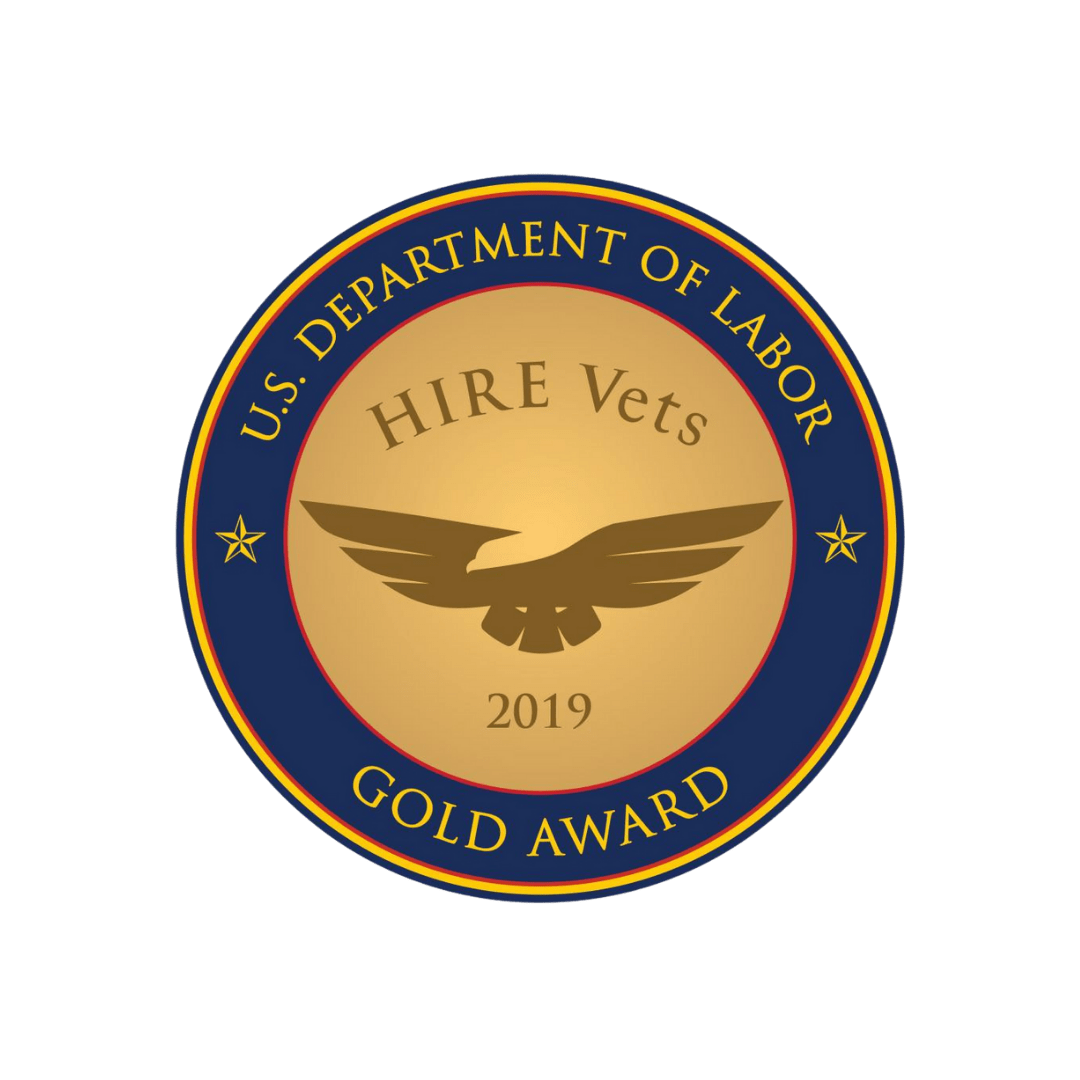 U.S. Department of Labor Hire Vets Gold Award 2019
