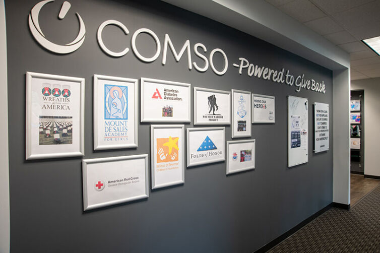 COMSO powered to give back wall
