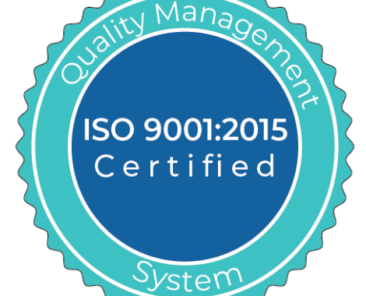 Quality Management System ISO 9001:2015 Certified Logo