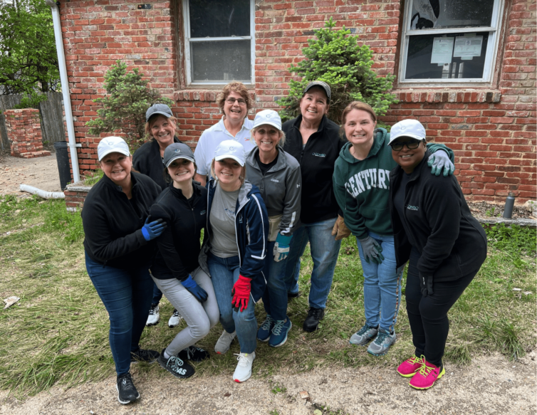 COMSO employees at Habitat for Humanity's Women Build